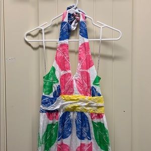 Lilly Pulitzer Halter Top summer maxi dress